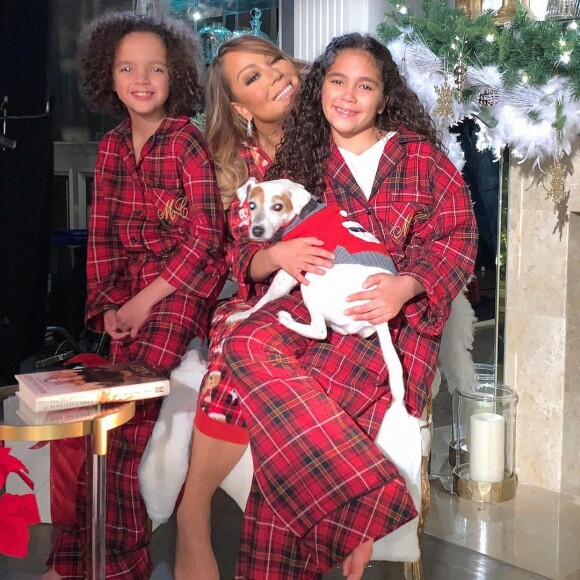 Mariah Carey et ses enfants Moroccan et Monroe Cannon.