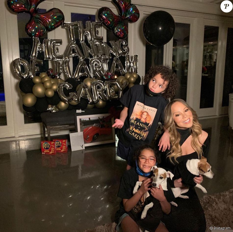 Mariah Carey et ses enfants Moroccan et Monroe Cannon.
