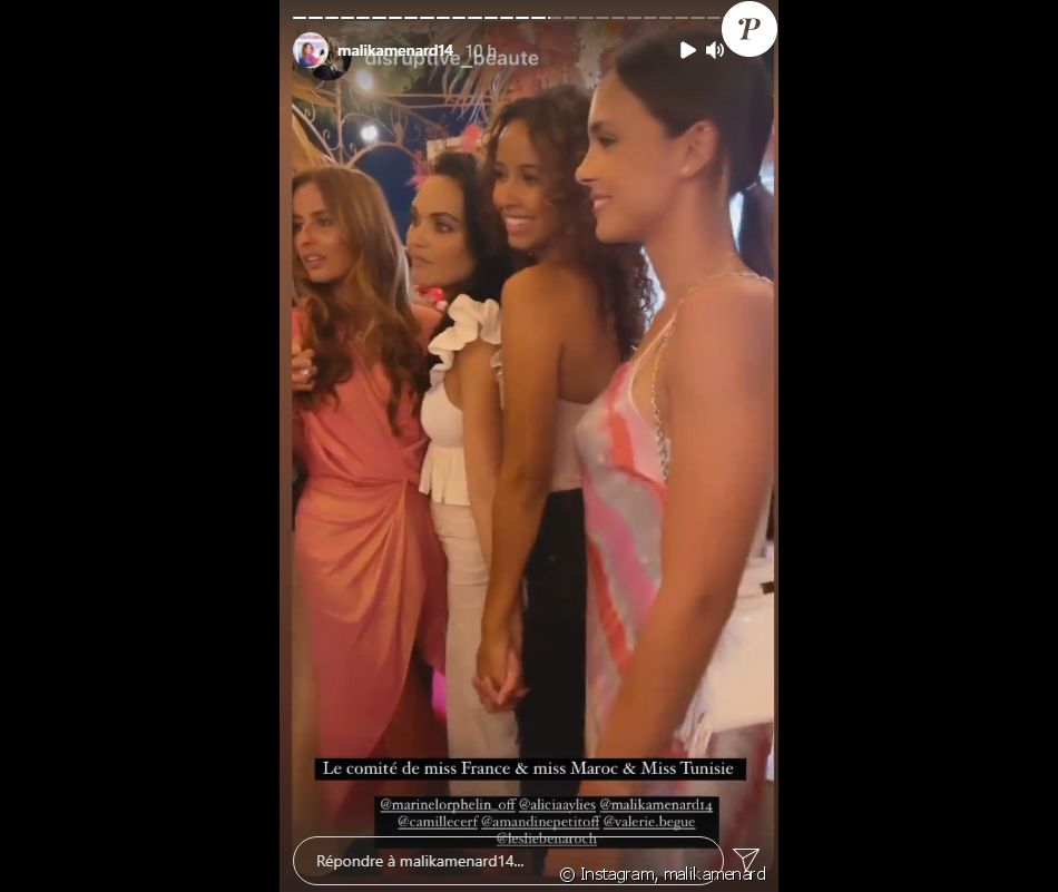 Malika Menard fête son anniversaire à Paris avec ses amies Miss France - Instagram