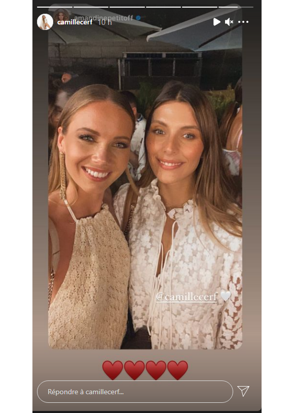 Amandine Petit et Camille Cerf à l'anniversaire de Malika Menard - Instagram