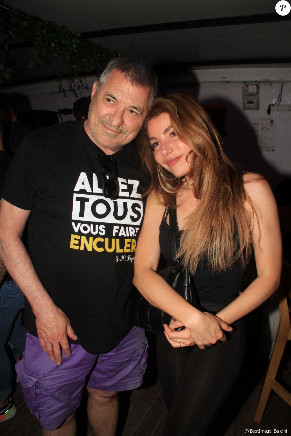 Jean-Marie Bigard et sa femme Lola Marois - People à l'évènement "Les Brunchs du Shelby" by Brahim Zaibat et Noam Chouat au Concorde Atlantique à Paris, le 13 juin 2021. © Baldini/Bestimage