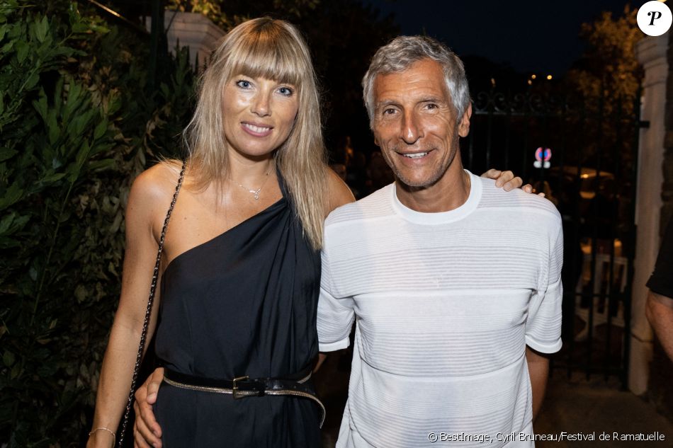 Exclusif - Mélanie Page et son mari Nagui avant le concert "Depardieu Chante Barbara" au Festival de Ramatuelle, France, le 11 août 2019. © Cyril Bruneau/Festival de Ramatuelle/Bestimage
