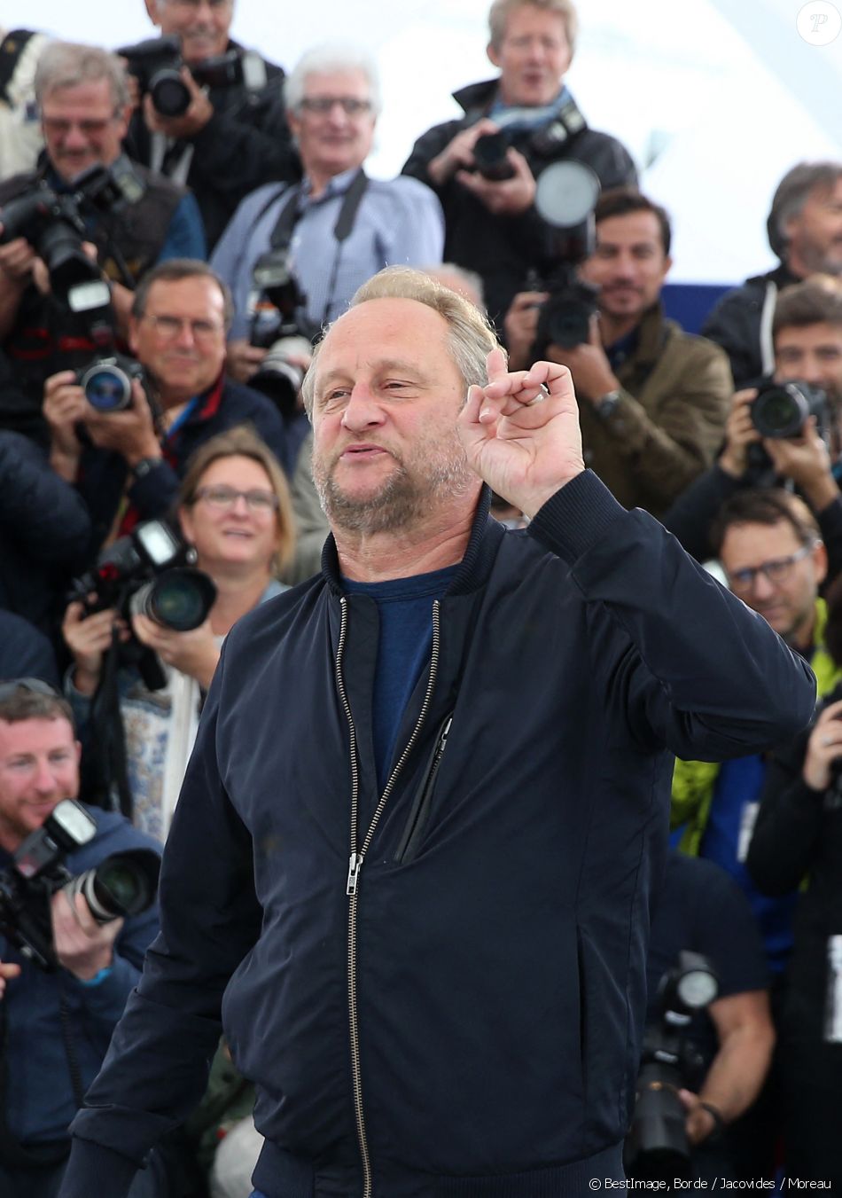 Benoit Poelvoorde - Photocall du film "Le grand bain" au 71ème Festival International du Film de Cannes, le 13 mai 2018. © Borde / Jacovides / Moreau / Bestimage