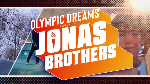 Images de l'émission "Olympic Dreams Jonas Brothers" dans laquelle Nick a fait une chute en BMW et s'est cassé une côte.