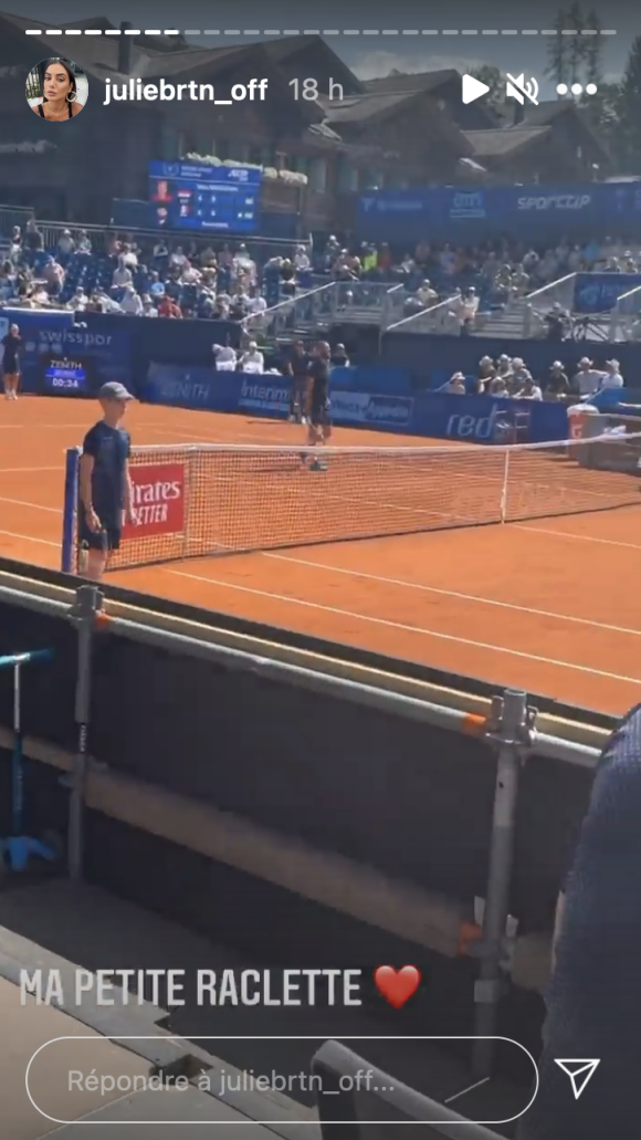 Julie Bertin assiste au match de tennis de son chéri Benoît Paire - Instagram