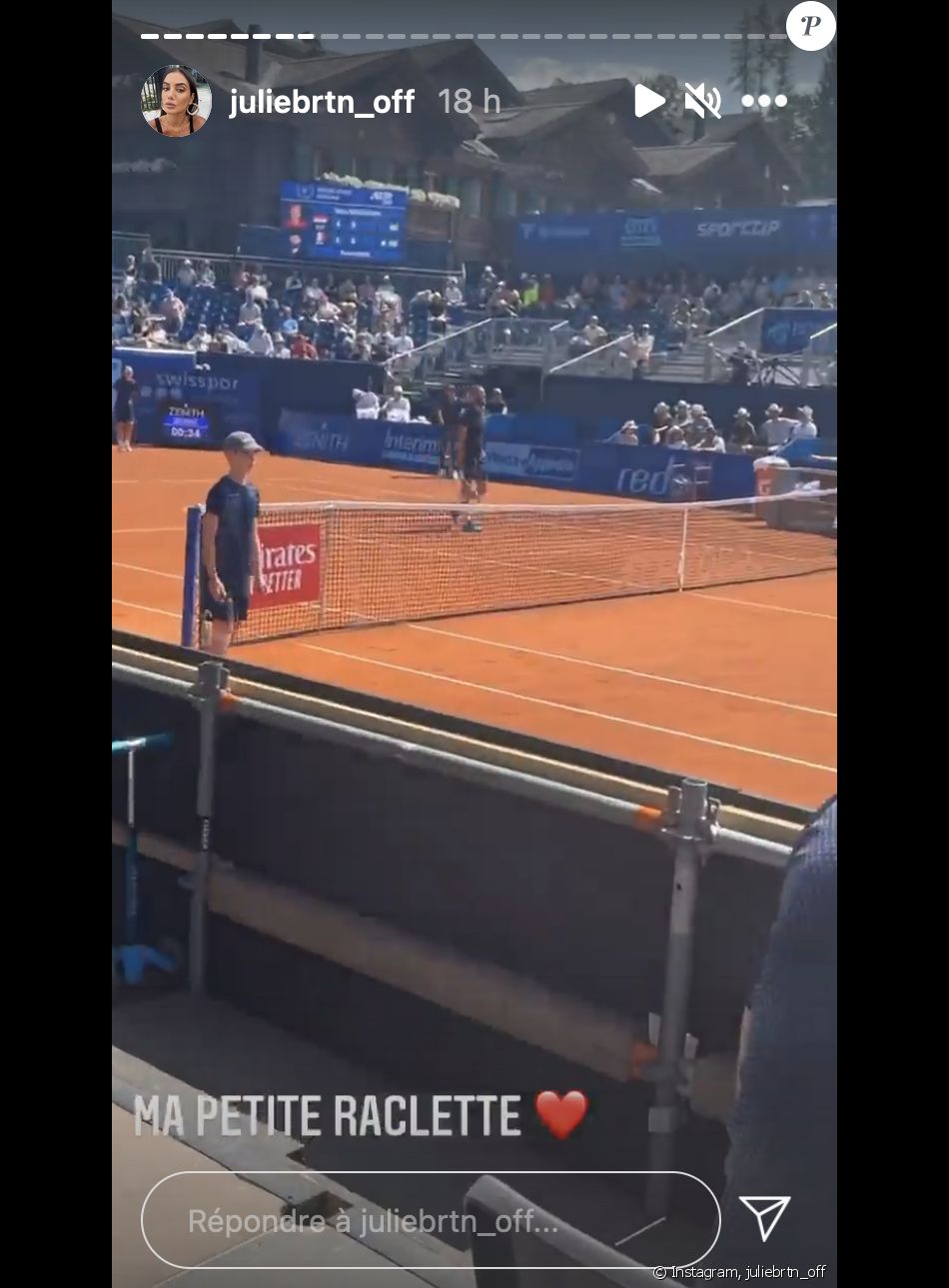 Julie Bertin assiste au match de tennis de son chéri Benoît Paire - Instagram