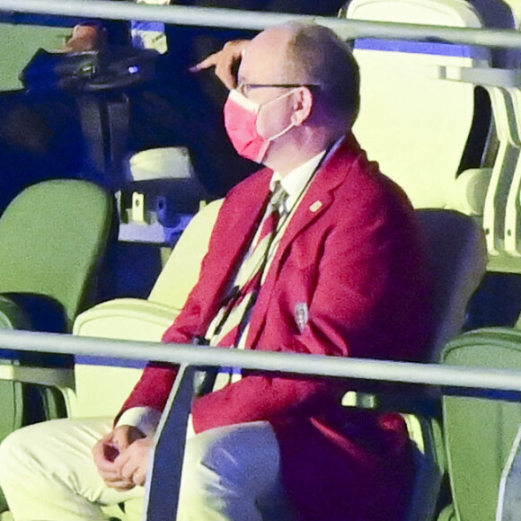 Le prince Albert II de Monaco lors de la cérémonie d'ouverture des Jeux Olympiques de Tokyo.