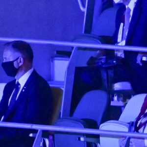 Le prince Albert II de Monaco lors de la cérémonie d'ouverture des Jeux Olympiques de Tokyo 2020, le 23 juillet 2021.