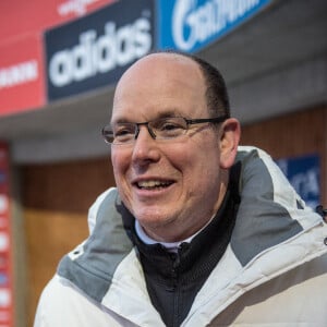 Le Prince Albert II de Monaco - Le Prince Albert II de Monaco participe à la course de bobsleigh "Monaco Bob Historic" à Saint-Moritz en Suisse le 23 janvier 2015.