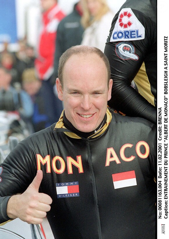 Albert de Monaco à Saint-Moritz pour du Bobsleigh. 