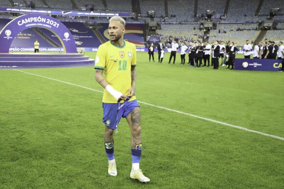 Neymar Jr. lors de la final de de la Copa America opposant le Brésil à l'Argentine au stade Maracana, à Rio de Janeiro, Brésil, le 10 juillet 2021.© Leco Viana/TheNEWS2/Zuma Press/Bestimage 