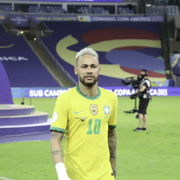 Neymar Jr. lors de la final de de la Copa America opposant le Brésil à l'Argentine au stade Maracana, à Rio de Janeiro, Brésil, le 10 juillet 2021. © Leco Viana/TheNEWS2/Zuma Press/Bestimage 