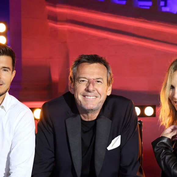 Vincent Niclo, Jean-Luc Reichmann et Hélène Ségara - Enregistrement de l'émission "La chanson challenge" au Château de Chambor. © Gaffiot-Moreau / Bestimage