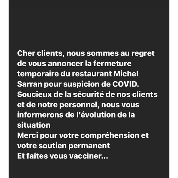 Michel Sarran annonce la fermeture de son restaurant "Michel Sarran" situé à Toulouse, à cause de la Covid-19.