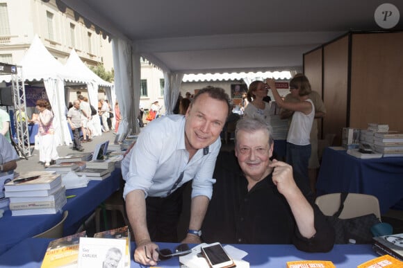 Julien Lepers, Guy Carlier - 20e édition du Salon du Livre de Nice, le 6 juin 2015.
