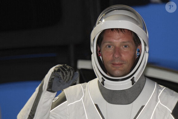 Thomas Pesquet avant le lancement de la mission Crew-2 à Cap Canaveral, Floride, Etats-Unis, le 23 avril 2021.