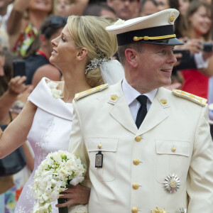 Mariage religieux du prince Albert II de Monaco et de la princesse Charlene Wittstock.