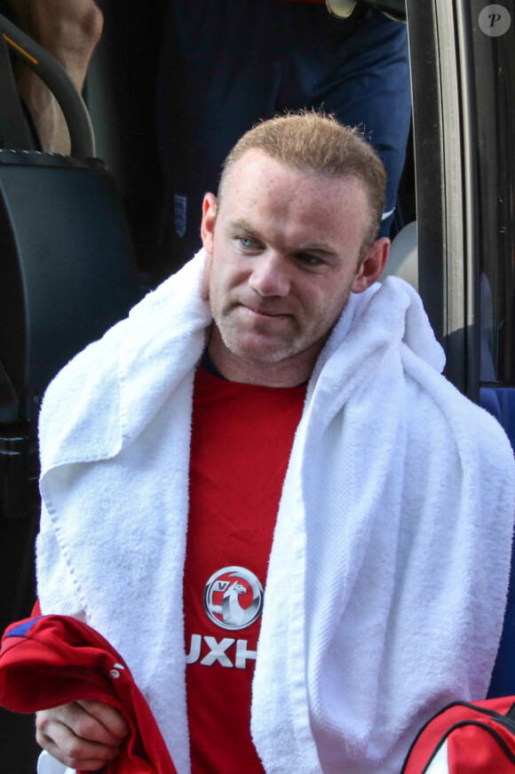 Wayne Rooney - L'équipe de football anglaise va s'entraîner sous haute protection policière à Chantilly.