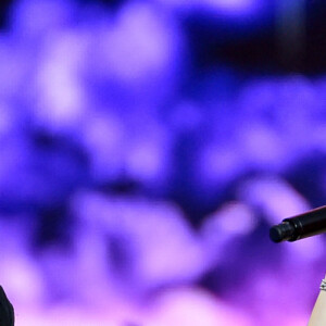 Exclusif - Florent Pagny et Marina Kaye - Emission "La chanson de l'année fête la musique" dans les arènes de Nîmes, diffusée sur TF1 le 17 juin 2017. © Bruno Bebert/Bestimage