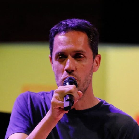 Grand Corps Malade (Fabien Marsaud) - "La radio fait son show" organisée en direct pour le centième anniversaire de la radio par le CSA à Radio France à Paris, le 1er juin 2021. © Christophe Clovis/Bestimage