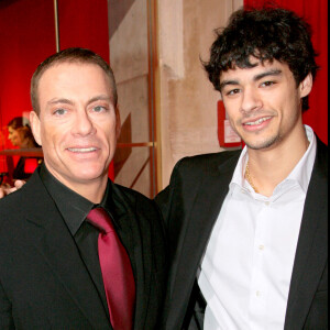 Jean-Claude Van Damme et son fils Kris en 2008.