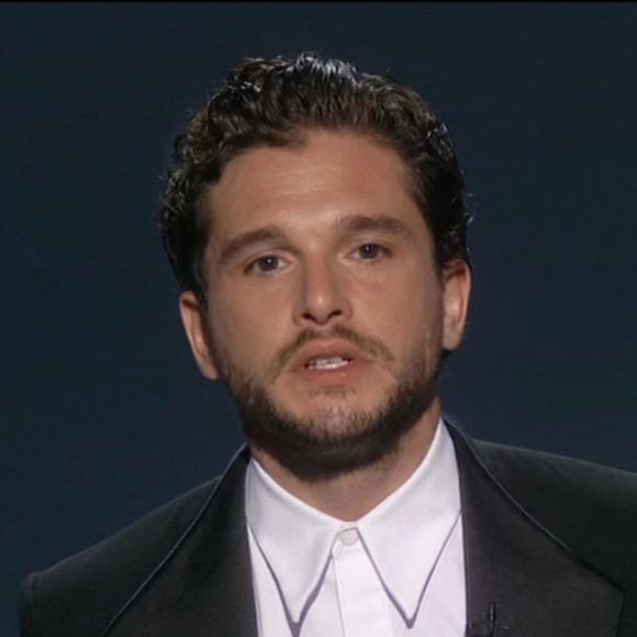 Kit Harrington - Les acteurs de la série "Game of Thrones" réunis sur scène lors de la cérémonie des Emmy Awards, le 22 septembre 2019.