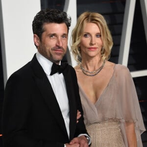 Patrick Dempsey et sa femme Jillian Fink - Vanity Fair Oscar viewing party au Wallis Annenberg Center for the Performing Arts à Beverly Hills. © Chris Delmas/Bestimage