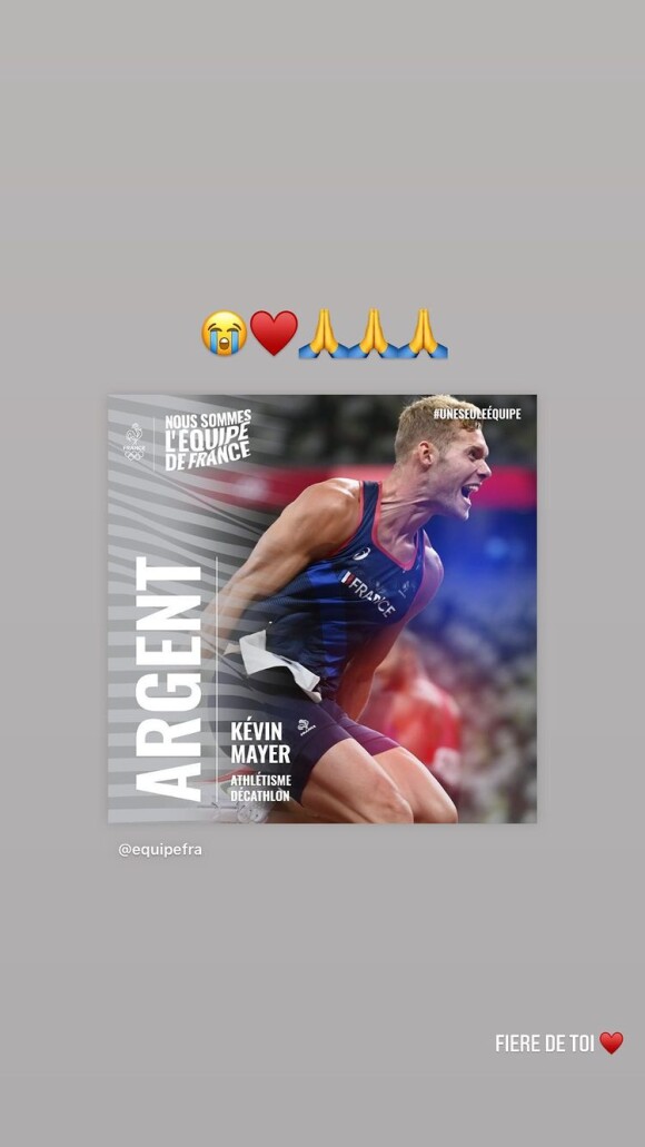 Delphine Jariel fière de son champion Kevin Mayer.