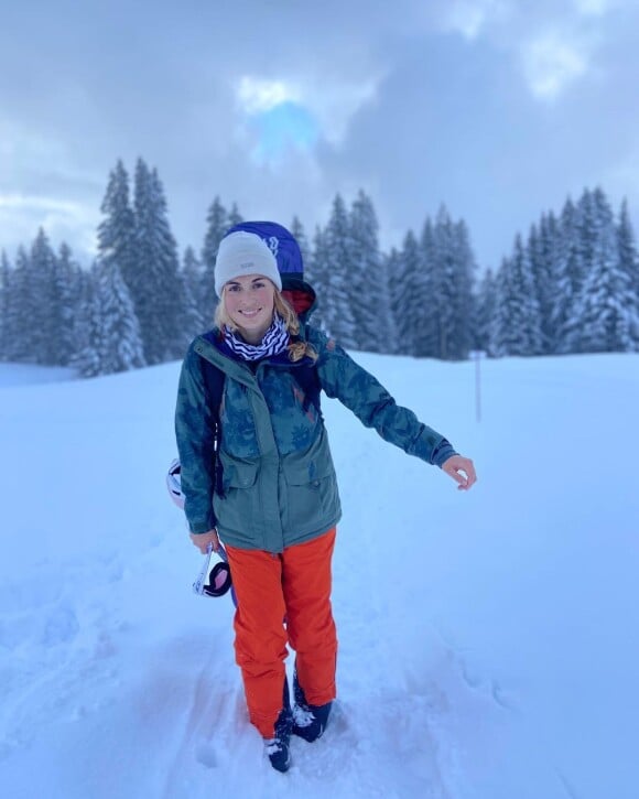 Delphine Jariel à la montagne.