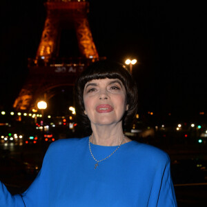 Exclusif - Mireille Mathieu - Backstage du concert anniversaire des 130 ans de la Tour Eiffel à Paris. Le 2 octobre 2019. © Perusseau-Veeren/ Bestimage