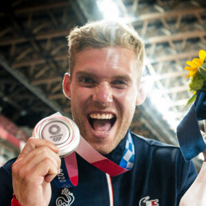 Kevin Mayer en argent sur le décathlon aux Jeux Olympiques de Tokyo 2020 au stade Olympique de Tokyo, Japon, le 6 apût 2021. © Jean-Baptiste Autissier