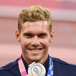 Kevin Mayer en argent sur le décathlon aux Jeux Olympiques de Tokyo au stade Olympique de Tokyo, Japon. © Jean-Baptiste Autissier