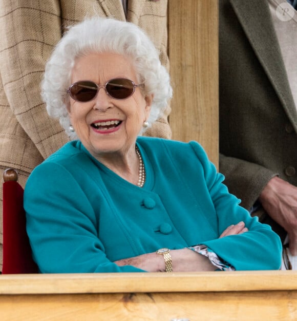 La reine Elisabeth II d'Angleterre lors du Royal Windsor Horse Show à Windsor le 1er juillet 2021.