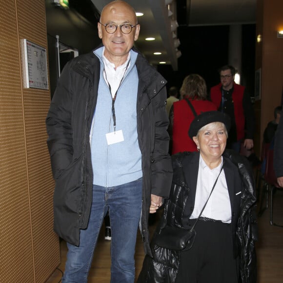 Mimie Mathy et son mari Benoist Gérard - Soirée de clôture du 22ème Festival des créations télévisuelles de Luchon. Le 8 février 2020 © Christophe Aubert via Bestimage