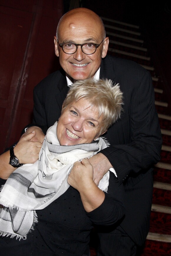 Mimie Mathy et son mari Benoist Gérard à Paris le 7 mars 2015