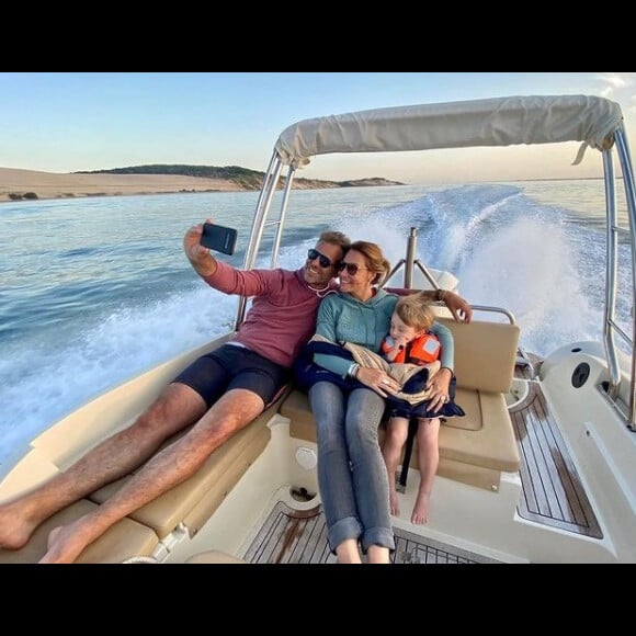Shirley Bousquet et son compagnon Charles-Henri Watine sur Instagram. Le 9 août 2021.