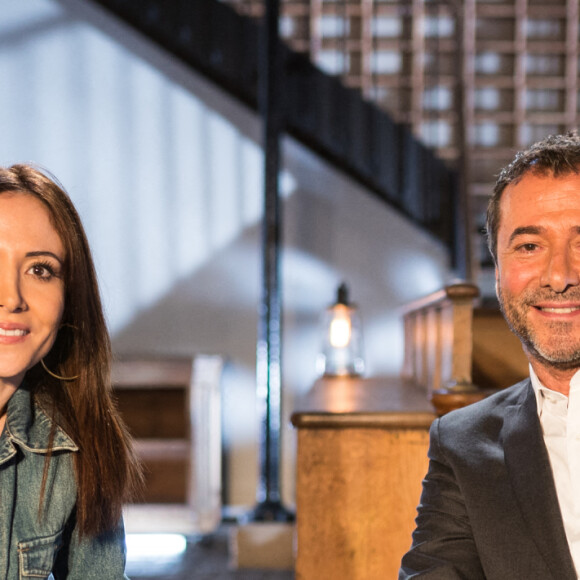 Fabienne Carat et Bernard Montiel - Enregistrement de l'émission "Animaux Stars", qui sera diffusée sur la chaine Animaux. Le 2 février 2021 © Tiziano da Silva / Bestimage