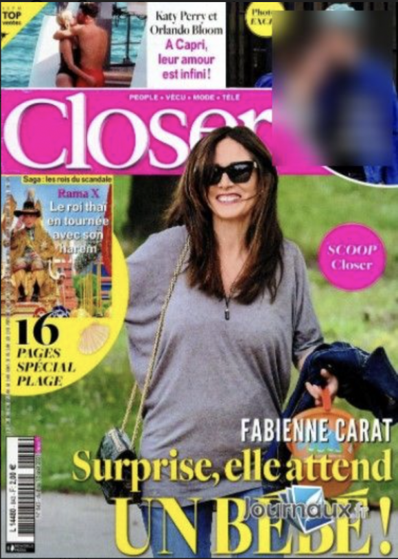 Fabienne Carat en couverture de Closer