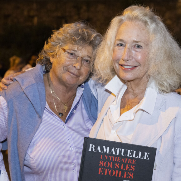 Exclusif - Brigitte Fossey, Jacqueline Franjou - Représentation de la pièce de théâtre "Chat en poche" lors du Festival de Ramatuelle, le 10 août 2021. © Cyril Bruneau / Festival de Ramatuelle / Bestimage