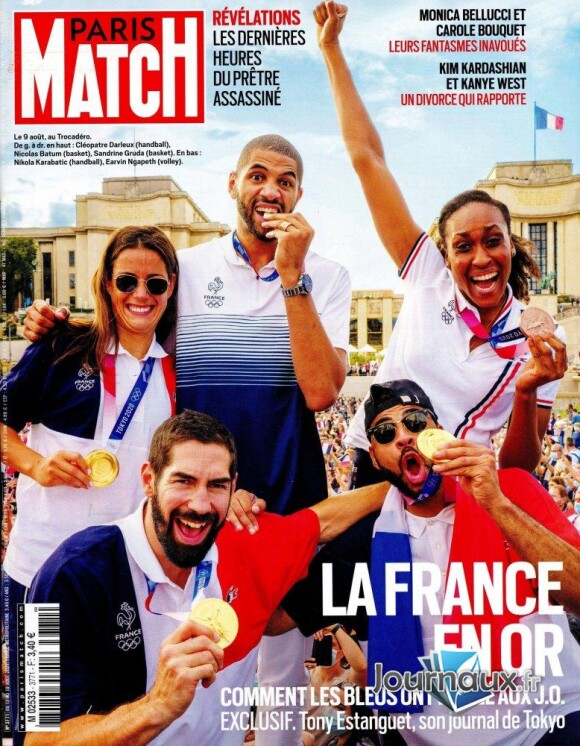 Le magazine "Paris Match" du 12 août 2021.