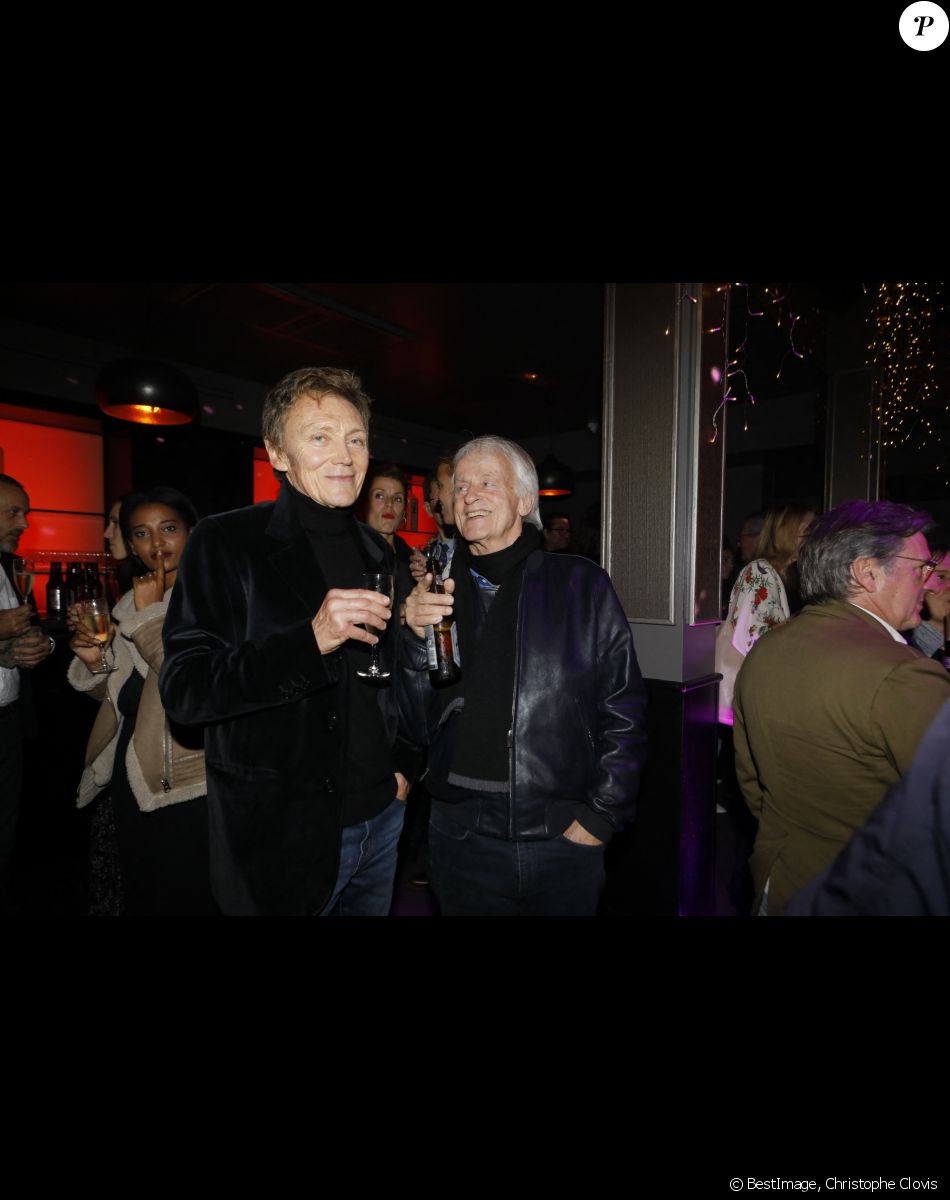Dave et son compagnon Patrick Loiseau - After party du film "La belle époque" au Club Haussman à Paris, le 17 octobre 2019. Un évènement organisé par Five Eyes production. © Christophe Clovis / Bestimage