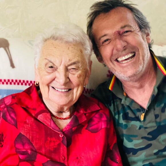 Jean-Luc Reichmann et sa grand-mère Georgette, 100 ans.