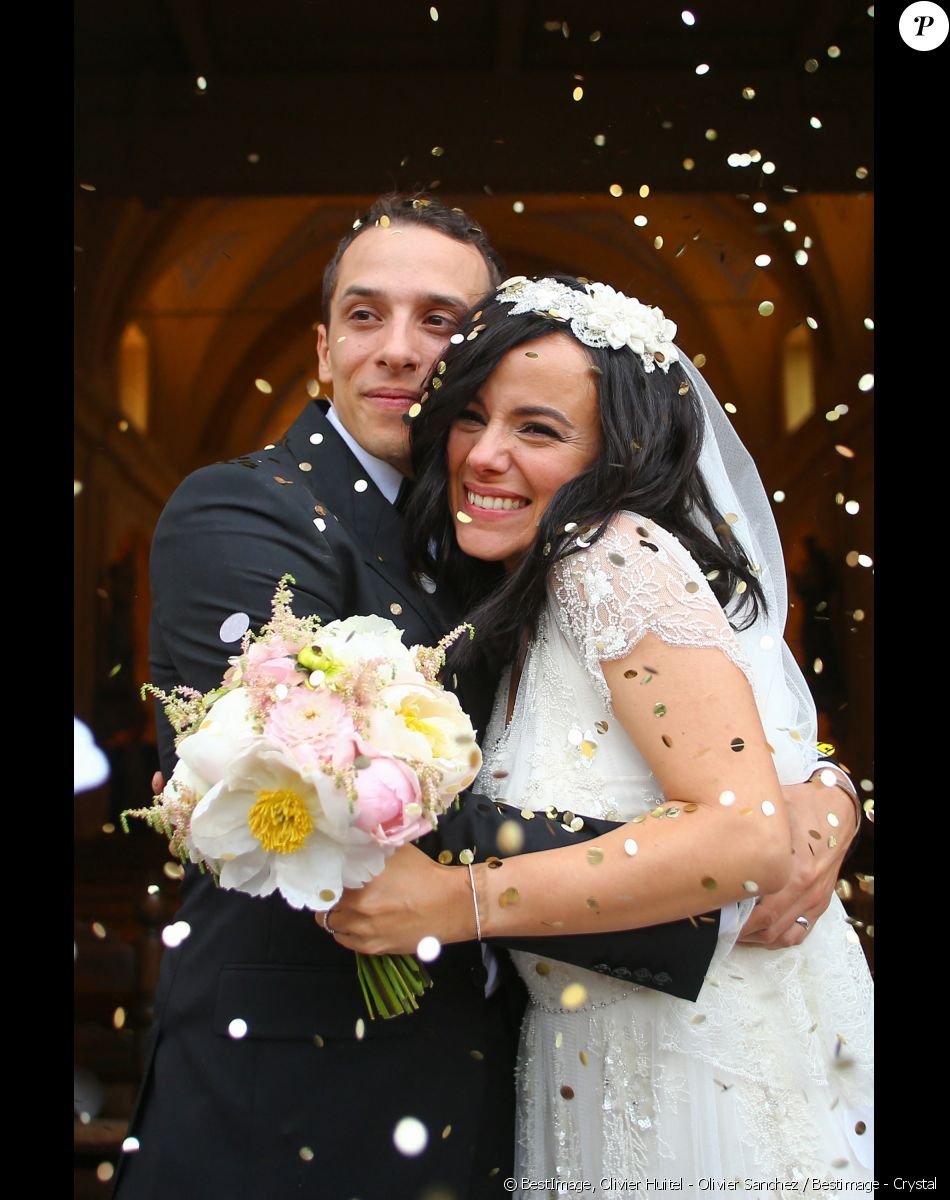 Mariage religieux en l'église de Villanova d' Alizée et Grégoire Lyonnet - Villanova le 18 juin 2016. © Olivier Huitel - Olivier Sanchez / Bestimage - Crystal