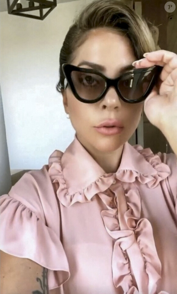 Lady Gaga prend la pose sur les réseaux sociaux. Los Angeles. Le 5 août 2021.
