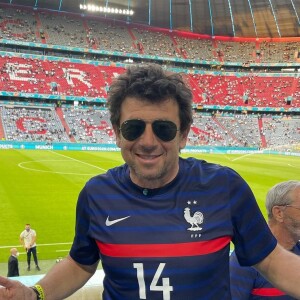 Patrick Bruel à Munich pour assister à un match de l'Euro, sur Instagram en juin 2021.