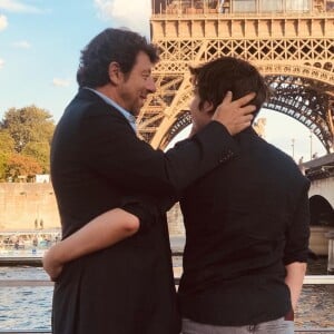 Patrick Bruel et son fils Oscar sur Instagram, en 2019.