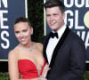Scarlett Johansson et son mari Colin Jost - Photocall de la 77ème cérémonie annuelle des Golden Globe Awards au Beverly Hilton Hotel à Los Angeles.