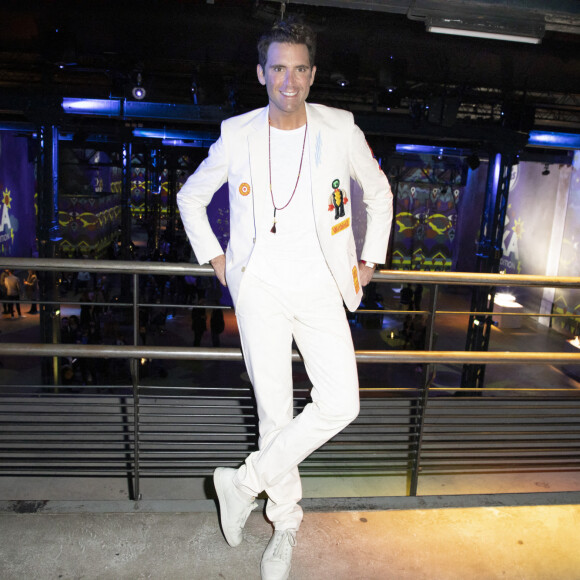 Mika - Lancement de la collection de mouchoirs "Lotus by MIKA" à l'Atelier des Lumières à Paris. Le 1er octobre 2020 © Christophe Aubert via Bestimage