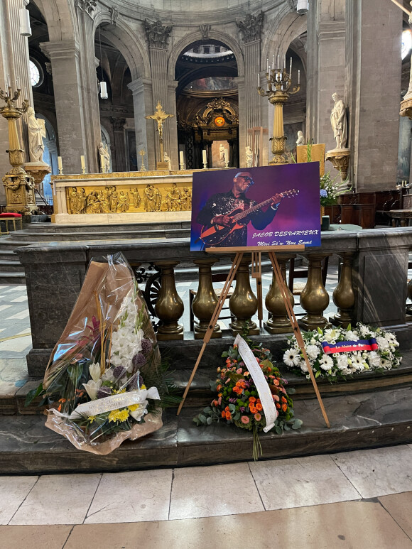 Messe en hommage à Jacob Desvarieux (membre fondateur du groupe Kassav') en l'église Saint-Sulpice à Paris, France, le 14 août 2021. © Christophe Clovis / Bestimage 