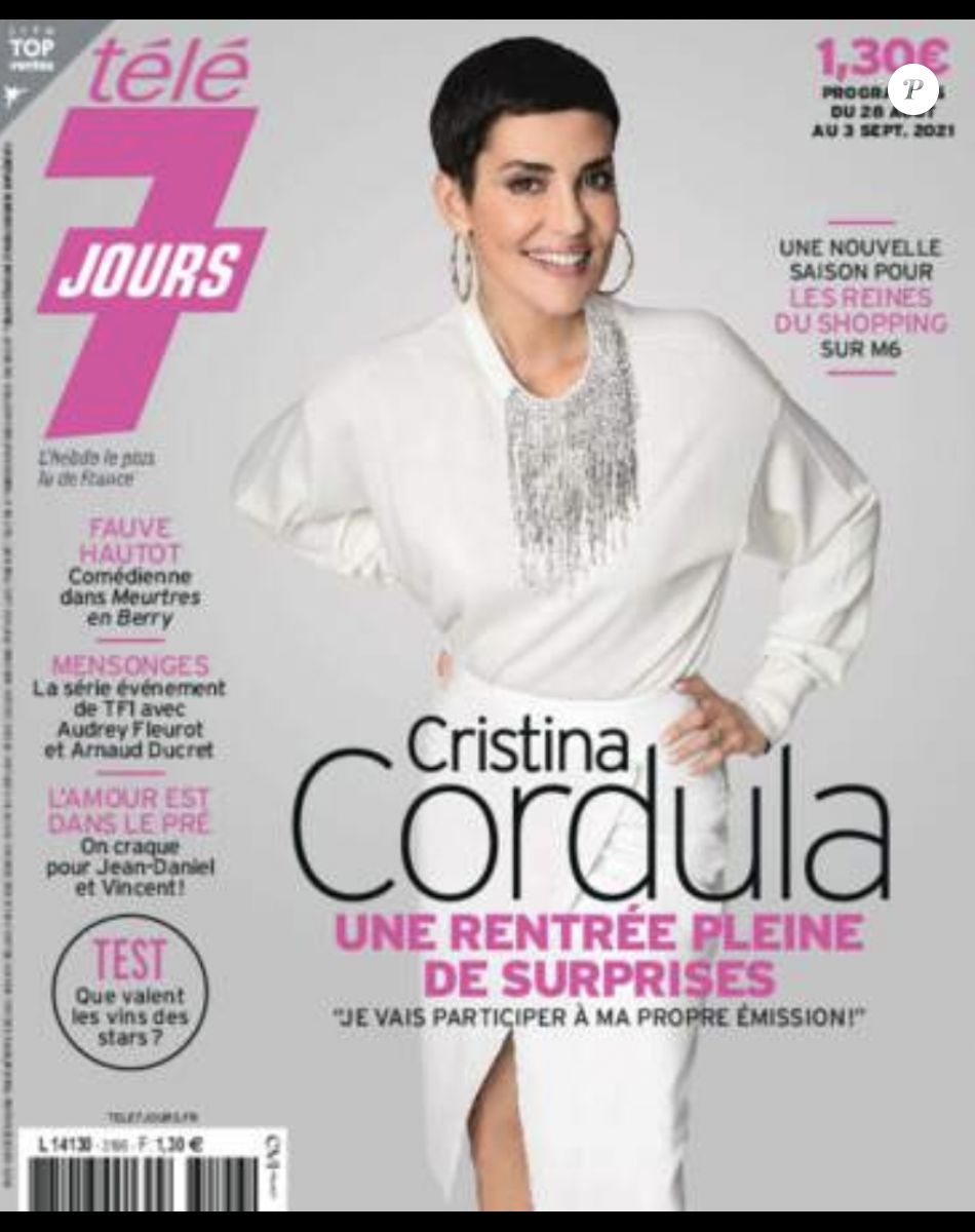 Couverture du nouveau numéro de "Télé 7 jours" paru le 23 août 2021